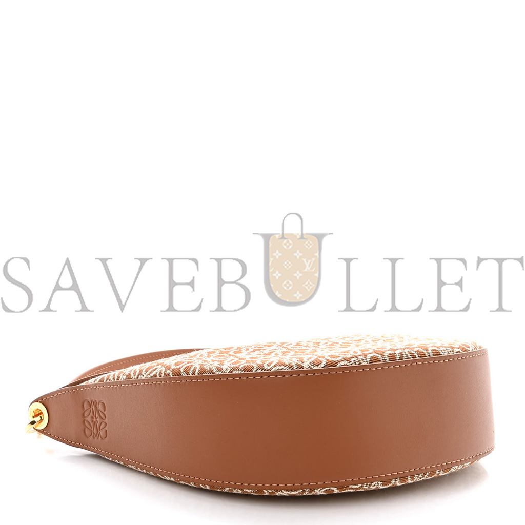 LOEWE JACQUARD ANAGRAM CALFSKIN SMALL LUNA BAG TAN PECAN (23*18*6cm) LOEWE JACQUARD ANAGRAM CALFSKIN SMALL LUNA BAG TAN PECAN (23*18*6cm)