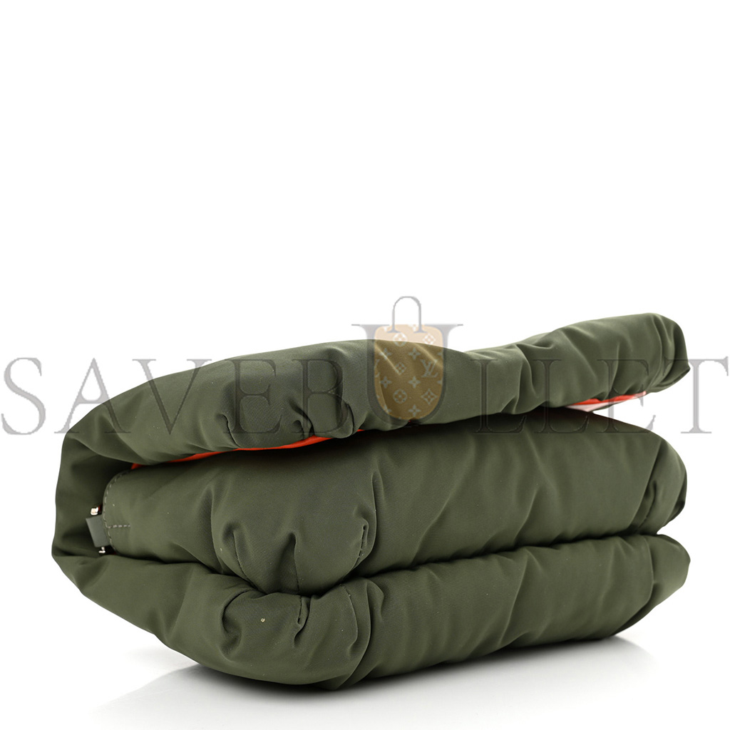 LOEWE NYLON MINI GOYA PUFFER BAG VINTAGE KHAKI (19*13*6cm) LOEWE NYLON MINI GOYA PUFFER BAG VINTAGE KHAKI (19*13*6cm)