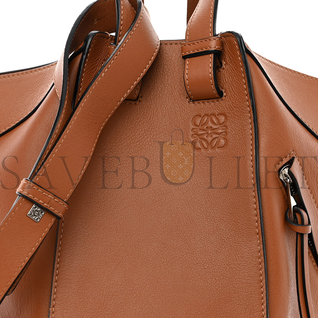LOEWE CALFSKIN SMALL HAMMOCK SHOULDER BAG TAN (30*25*13.5cm) LOEWE CALFSKIN SMALL HAMMOCK SHOULDER BAG TAN (30*25*13.5cm)