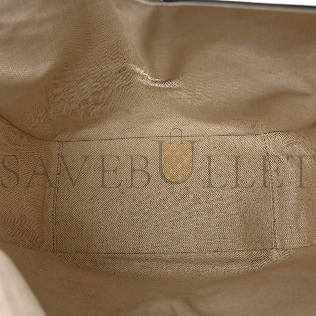 LOEWE CALFSKIN CANVAS ANAGRAM SMALL HAMMOCK SHOULDER BAG ECRU TAN (30*25*13.5cm) LOEWE CALFSKIN CANVAS ANAGRAM SMALL HAMMOCK SHOULDER BAG ECRU TAN (30*25*13.5cm)