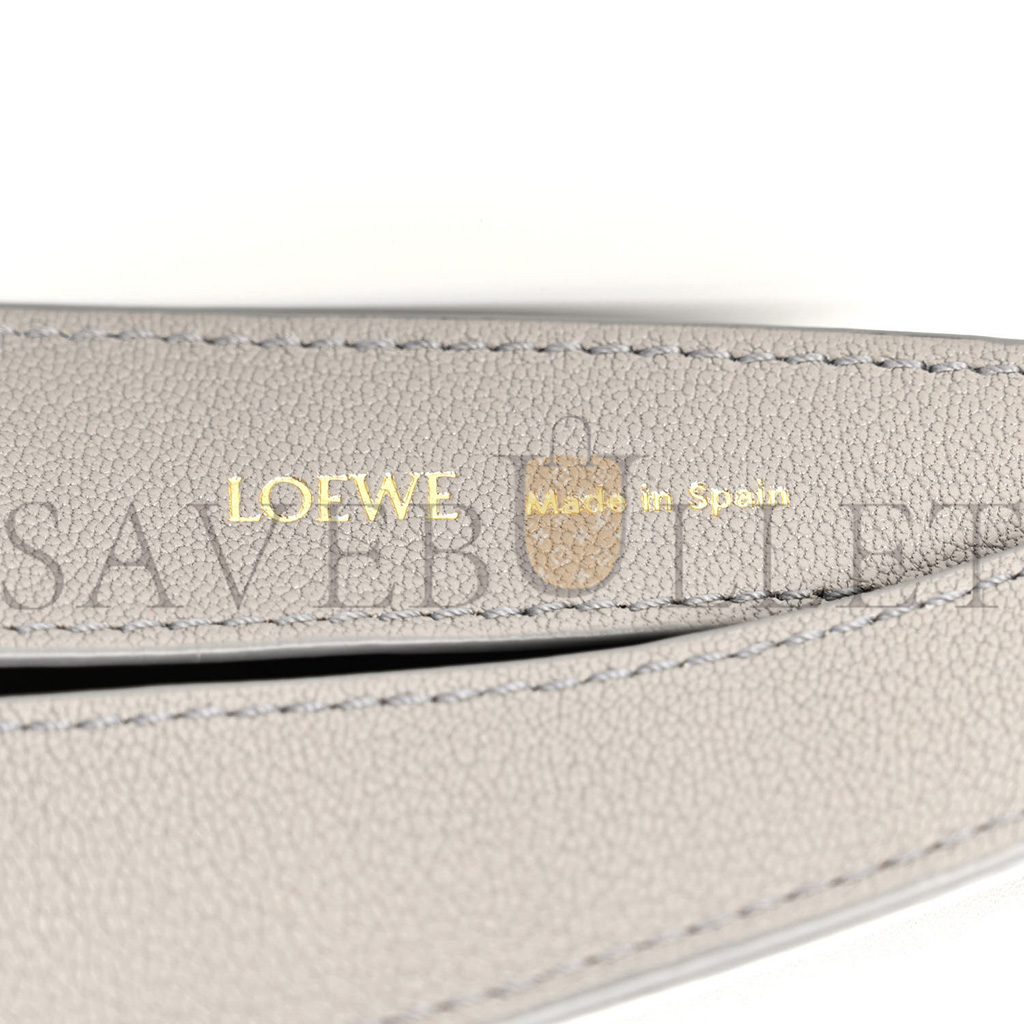 LOEWE SATIN CALFSKIN JACQUARD LUNA BAG PEARL GREY (26*22*8cm) LOEWE SATIN CALFSKIN JACQUARD LUNA BAG PEARL GREY (26*22*8cm)