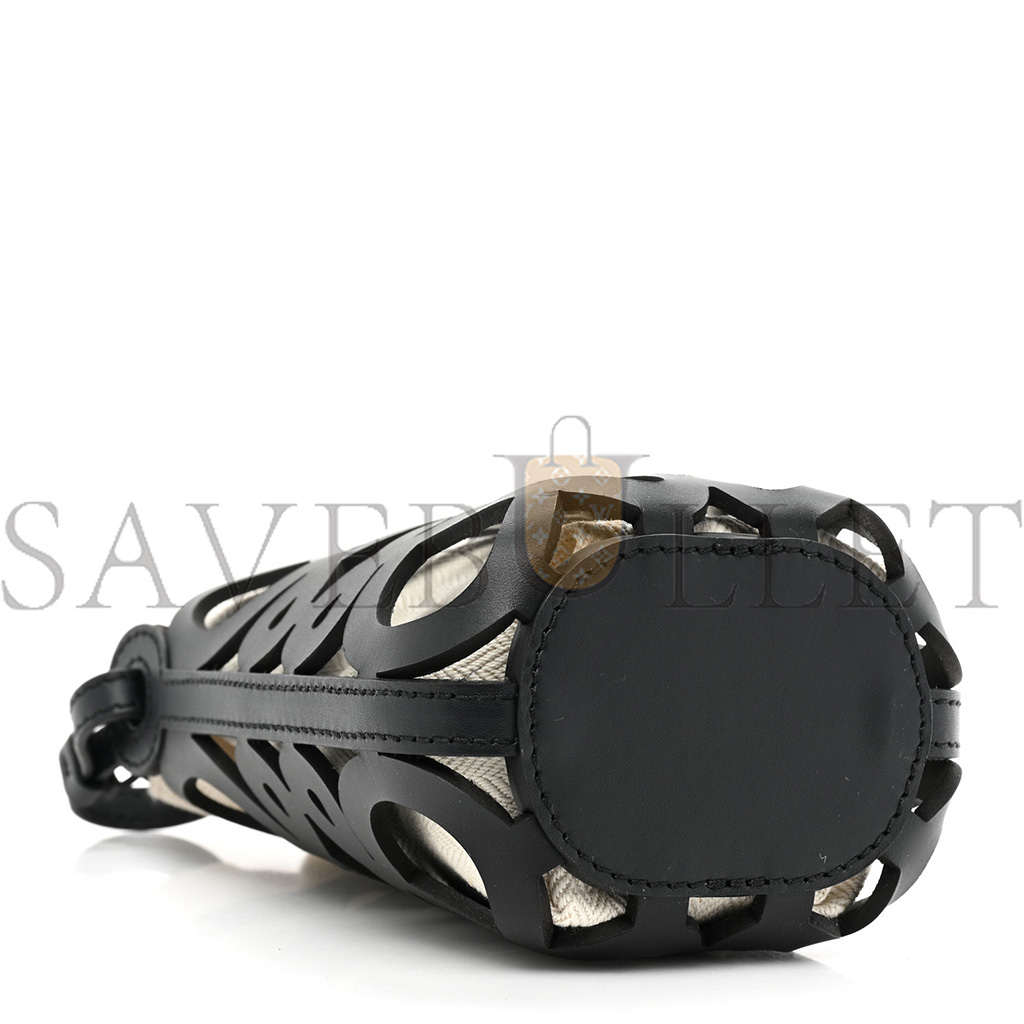 LOEWE X PAULA'S IBIZA CUTOUT ANAGRAM POCKET CROSSBODY BAG BLACK (23*22*3cm) LOEWE X PAULA'S IBIZA CUTOUT ANAGRAM POCKET CROSSBODY BAG BLACK (23*22*3cm)