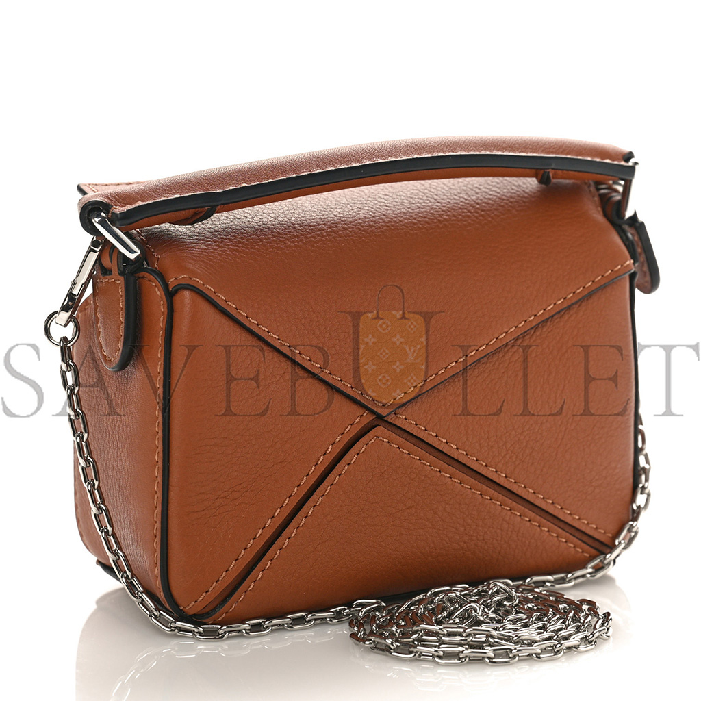 LOEWE CALFSKIN NANO PUZZLE BAG TAN (13*10*6cm) LOEWE CALFSKIN NANO PUZZLE BAG TAN (13*10*6cm)