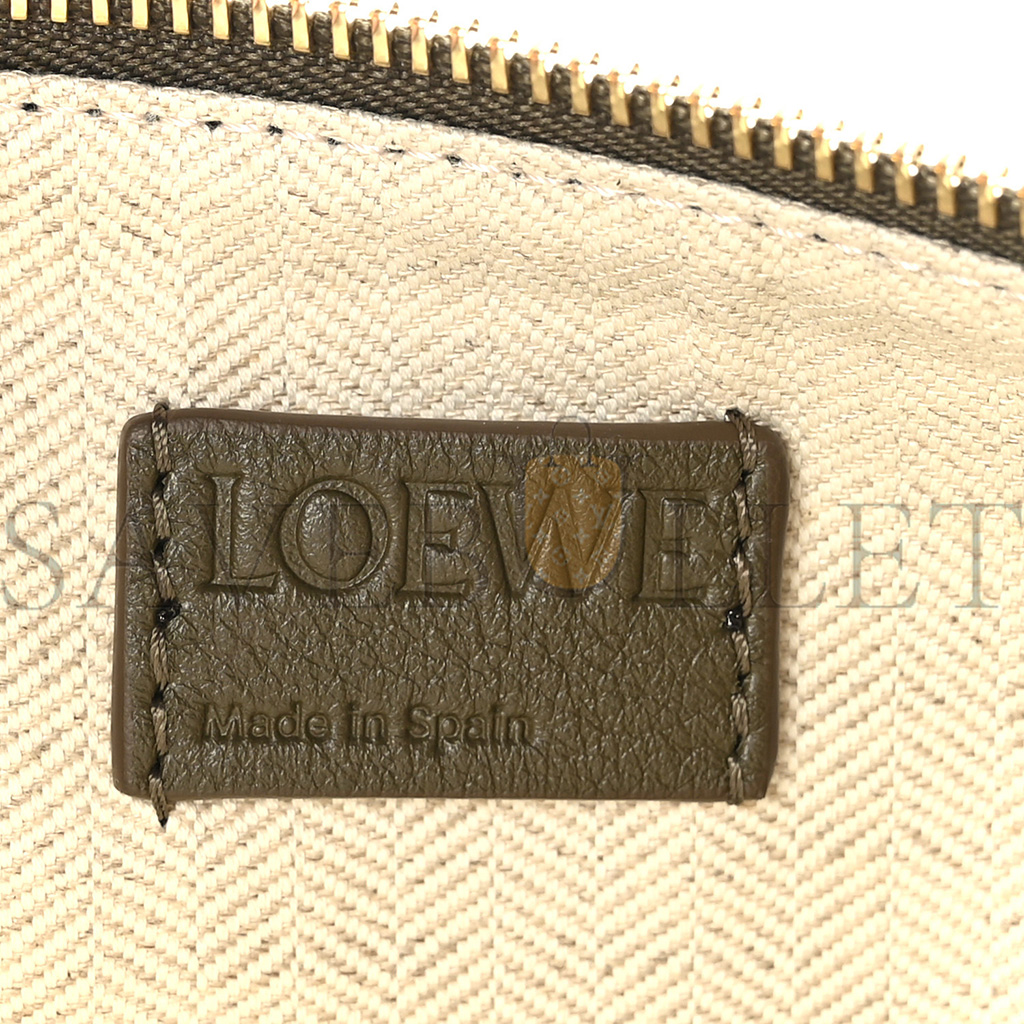 LOEWE CALFSKIN MINI HAMMOCK HOBO VINTAGE KHAKI (17*17*10cm) LOEWE CALFSKIN MINI HAMMOCK HOBO VINTAGE KHAKI (17*17*10cm)