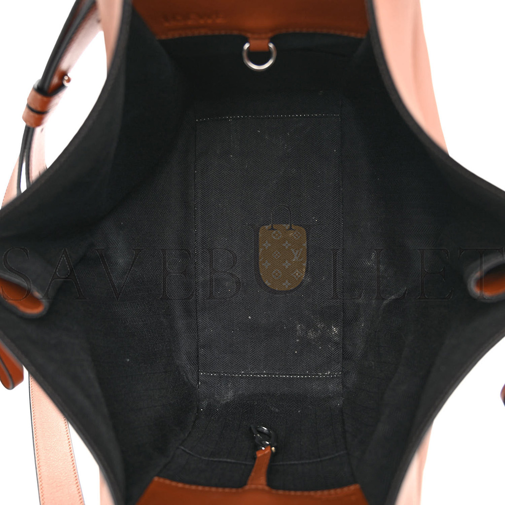 LOEWE CALFSKIN SMALL HAMMOCK SHOULDER BAG TAN (30*25*13.5) LOEWE CALFSKIN SMALL HAMMOCK SHOULDER BAG TAN (30*25*13.5)