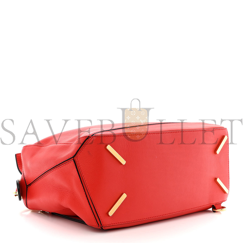 LOEWE CALFSKIN MEDIUM PUZZLE BAG SCARLET (28*18*12cm) LOEWE CALFSKIN MEDIUM PUZZLE BAG SCARLET (28*18*12cm)