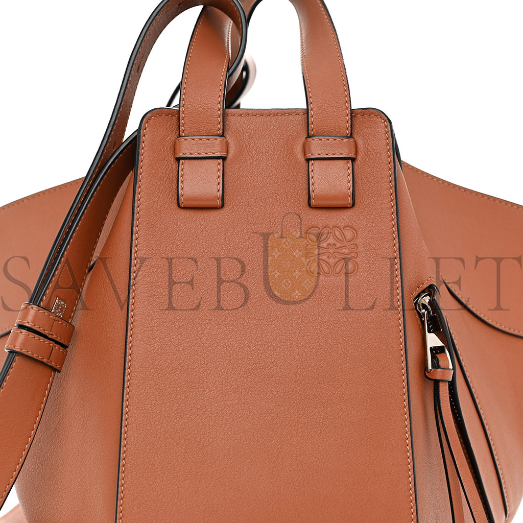 LOEWE CALFSKIN SMALL HAMMOCK SHOULDER BAG TAN (30*25*13.5) LOEWE CALFSKIN SMALL HAMMOCK SHOULDER BAG TAN (30*25*13.5)
