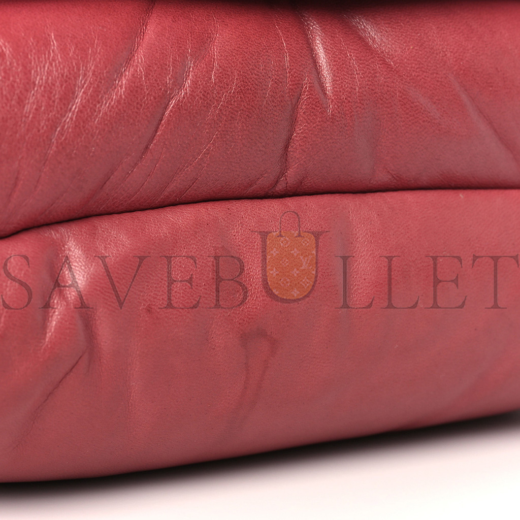 LOEWE LAMBSKIN GOYA PUFFER BAG PLUMROSE (23*18*10cm) LOEWE LAMBSKIN GOYA PUFFER BAG PLUMROSE (23*18*10cm)