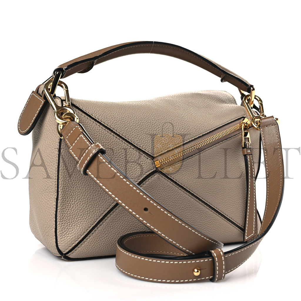 LOEWE GRAINED CALFSKIN SMALL PUZZLE BAG SAND MINK (24*16.5*10.5cm) LOEWE GRAINED CALFSKIN SMALL PUZZLE BAG SAND MINK (24*16.5*10.5cm)