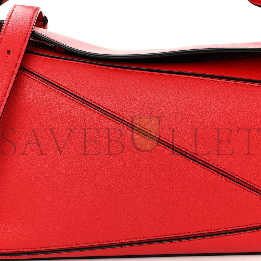 LOEWE CALFSKIN SMALL PUZZLE BAG SCARLET (24*16.5*10.5cm) LOEWE CALFSKIN SMALL PUZZLE BAG SCARLET (24*16.5*10.5cm)