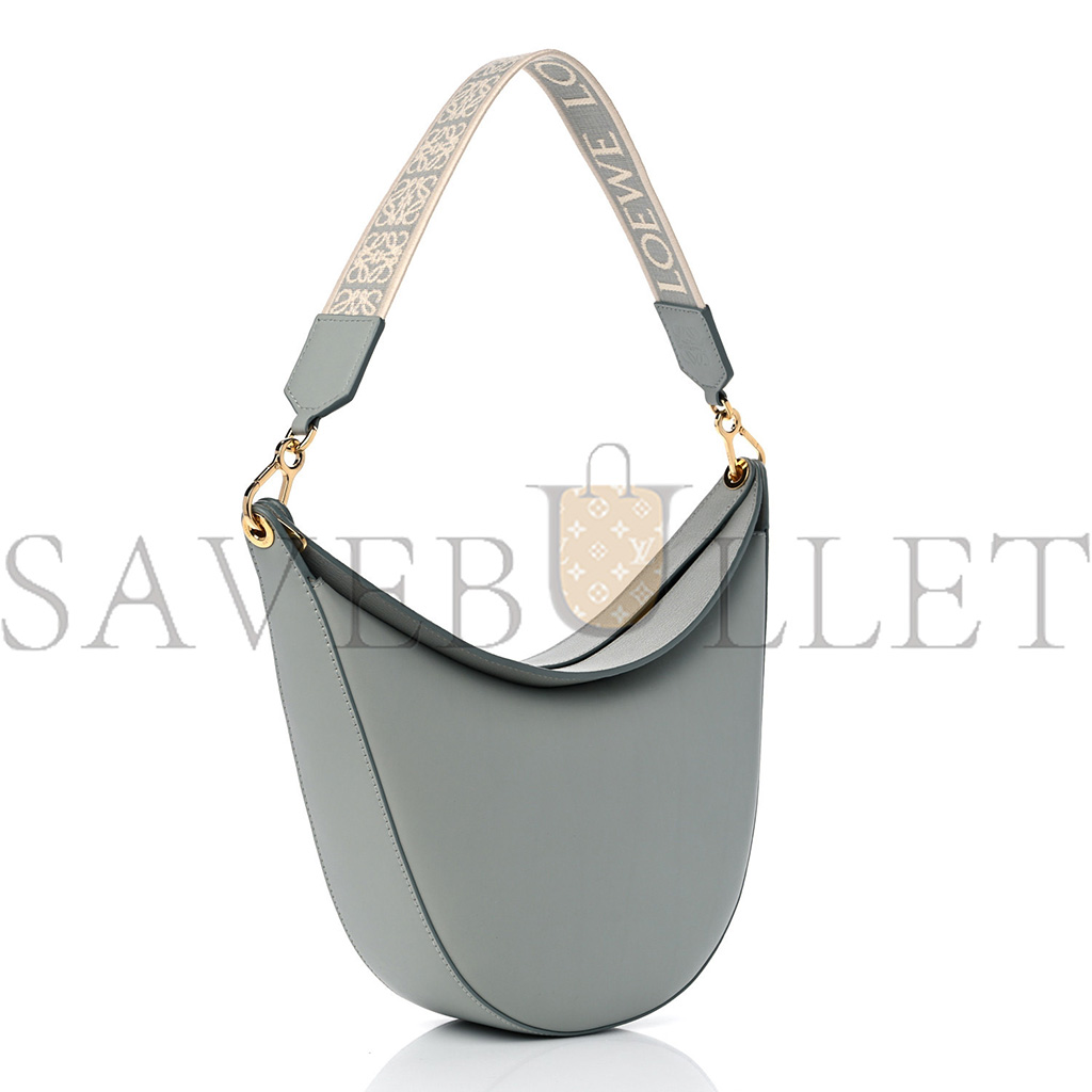 LOEWE SATIN CALFSKIN JACQUARD LUNA BAG ASH GREY (20*17*8cm) LOEWE SATIN CALFSKIN JACQUARD LUNA BAG ASH GREY (20*17*8cm)