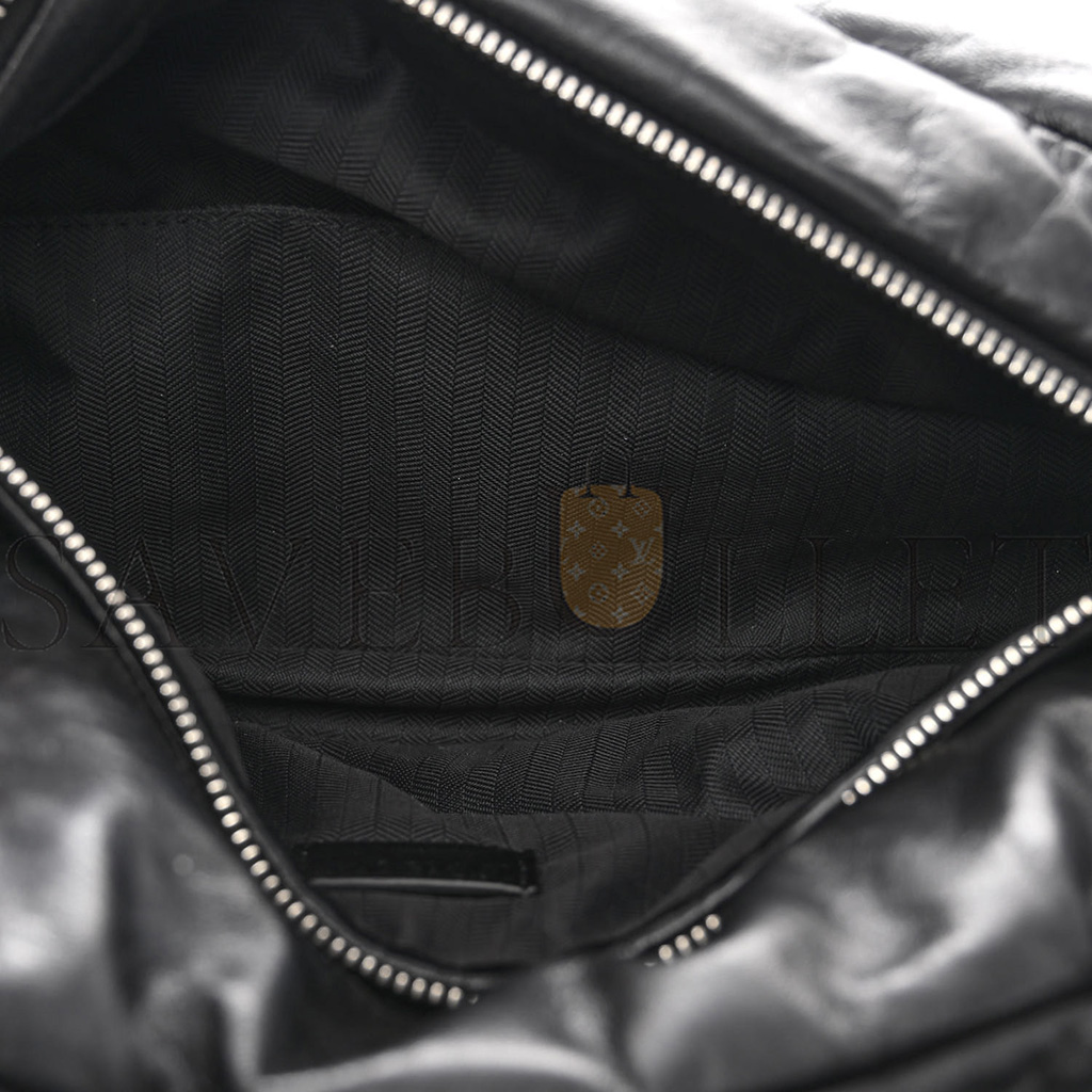 LOEWE SHINY NAPPA PUFFER PUZZLE HOBO BLACK (28*13*10cm) LOEWE SHINY NAPPA PUFFER PUZZLE HOBO BLACK (28*13*10cm)