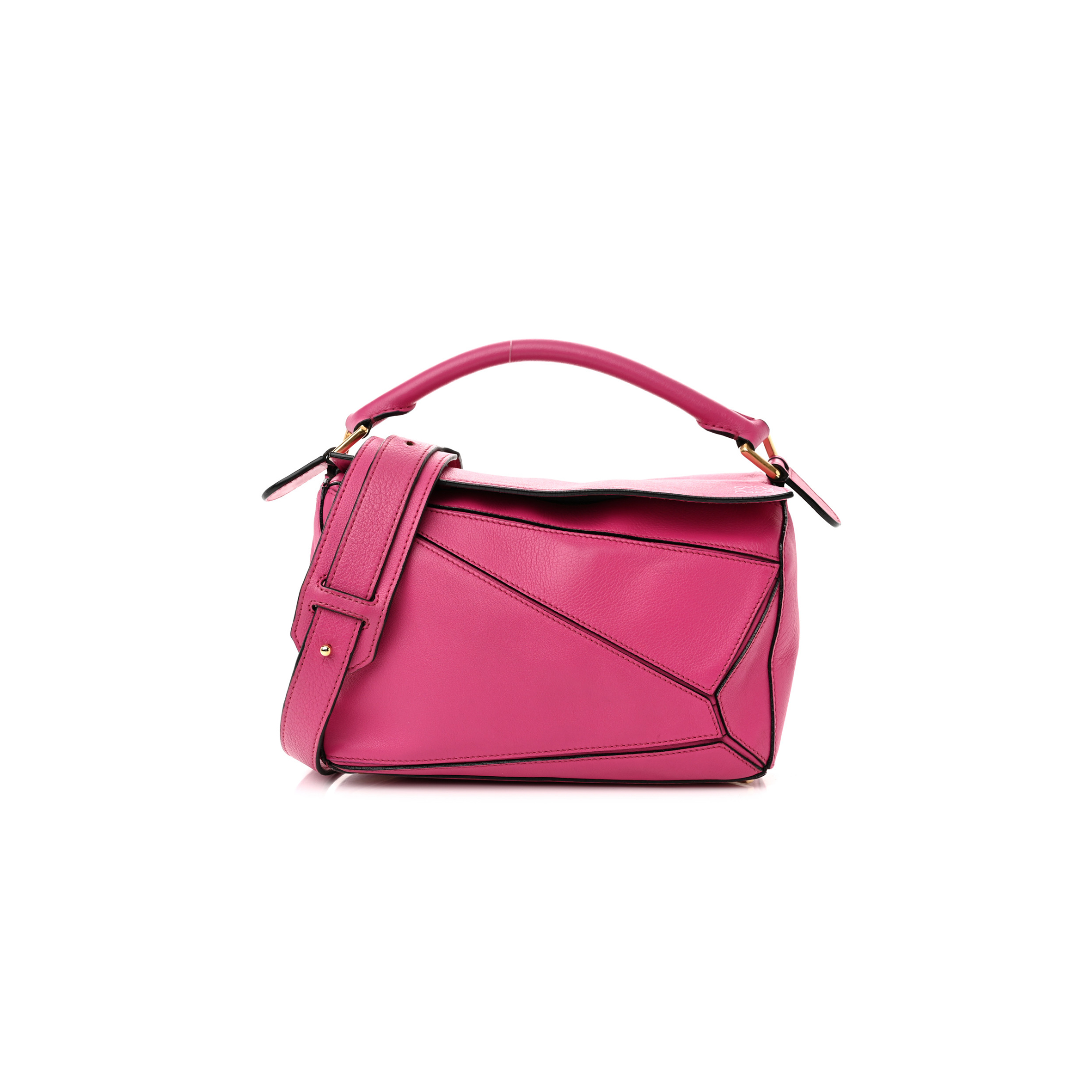 LOEWE CALFSKIN SMALL PUZZLE BAG FUCHSIA (24*16.5*10.5cm) LOEWE CALFSKIN SMALL PUZZLE BAG FUCHSIA (24*16.5*10.5cm)
