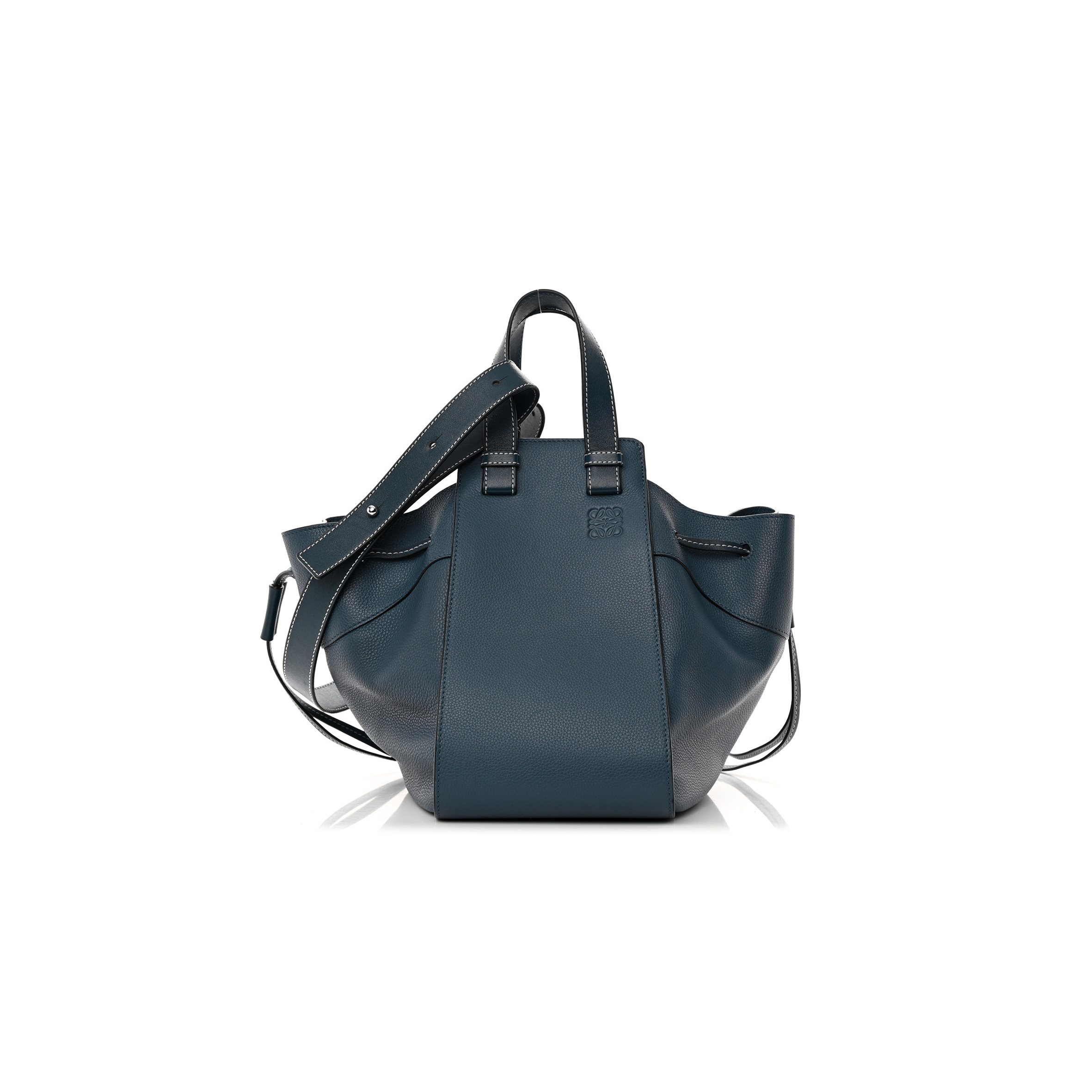 LOEWE CALFSKIN SMALL HAMMOCK SHOULDER BAG MARINE (30*25*13.5) LOEWE CALFSKIN SMALL HAMMOCK SHOULDER BAG MARINE (30*25*13.5)