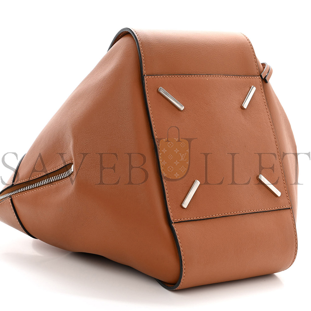 LOEWE CALFSKIN SMALL HAMMOCK SHOULDER BAG TAN (30*25*13.5cm) LOEWE CALFSKIN SMALL HAMMOCK SHOULDER BAG TAN (30*25*13.5cm)