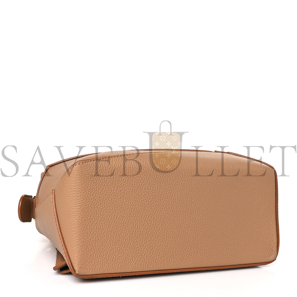 LOEWE GRAINED CALFSKIN SMALL PUZZLE EDGE BAG TOFFEE (24*16.5*10.5cm) LOEWE GRAINED CALFSKIN SMALL PUZZLE EDGE BAG TOFFEE (24*16.5*10.5cm)