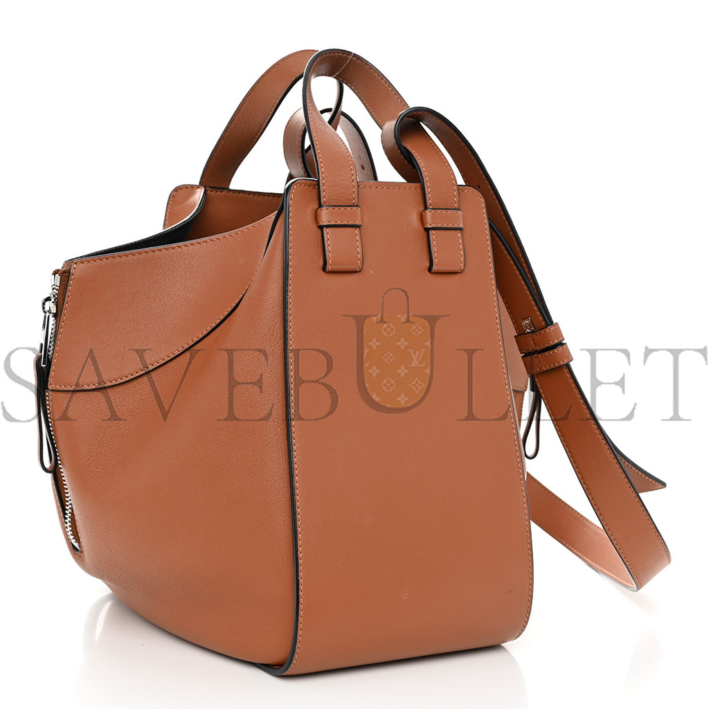 LOEWE CALFSKIN SMALL HAMMOCK SHOULDER BAG TAN (30*25*13.5) LOEWE CALFSKIN SMALL HAMMOCK SHOULDER BAG TAN (30*25*13.5)