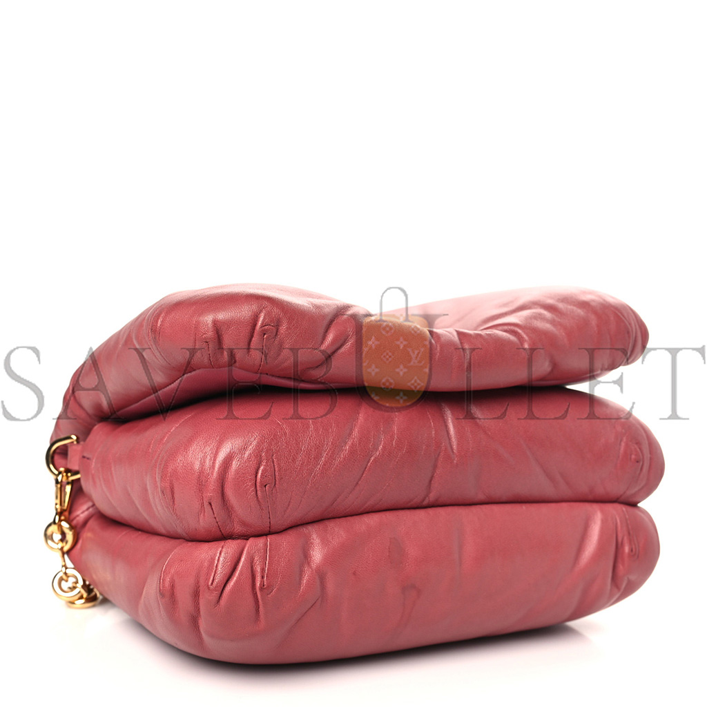 LOEWE LAMBSKIN GOYA PUFFER BAG PLUMROSE (23*18*10cm) LOEWE LAMBSKIN GOYA PUFFER BAG PLUMROSE (23*18*10cm)