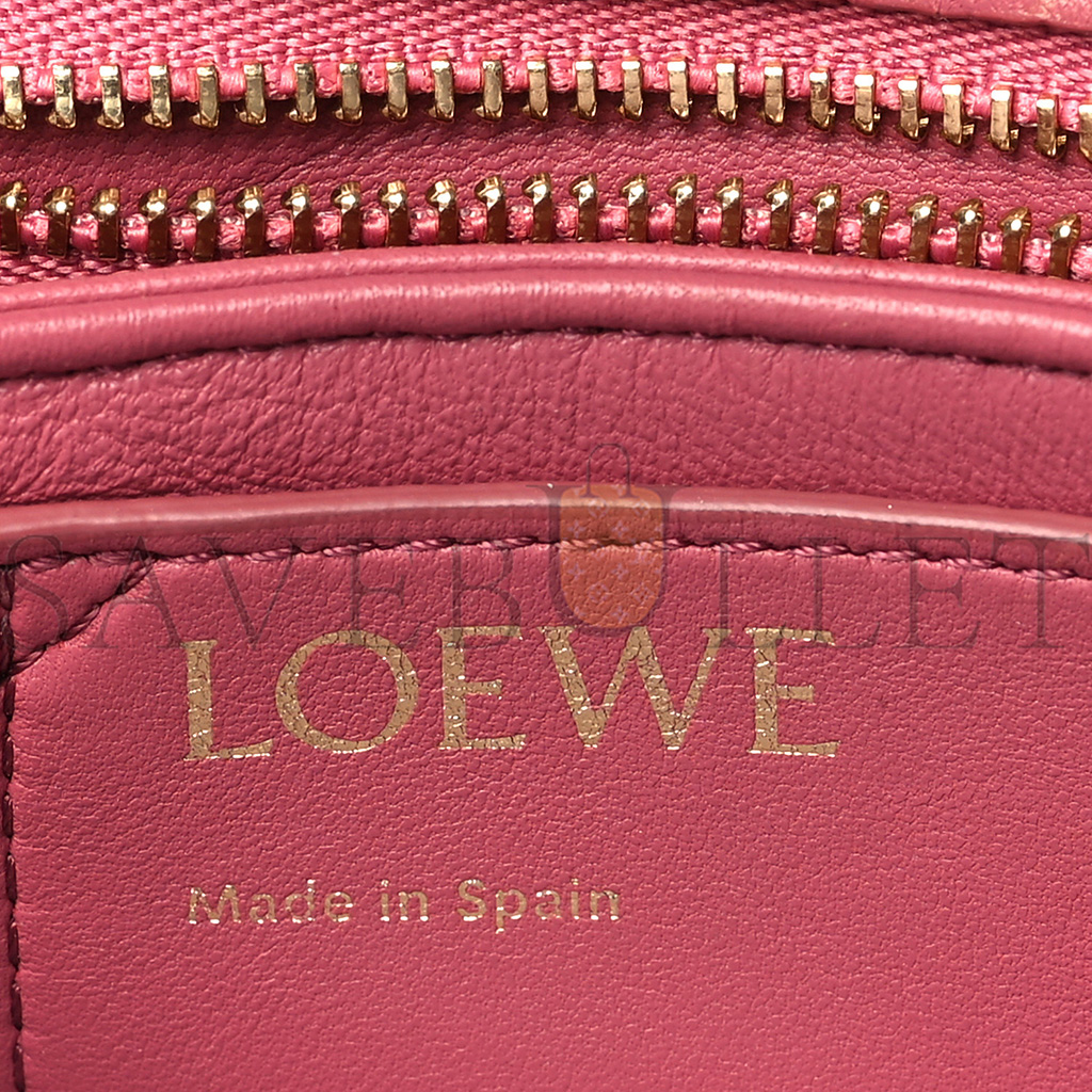 LOEWE LAMBSKIN GOYA PUFFER BAG PLUMROSE (23*18*10cm) LOEWE LAMBSKIN GOYA PUFFER BAG PLUMROSE (23*18*10cm)