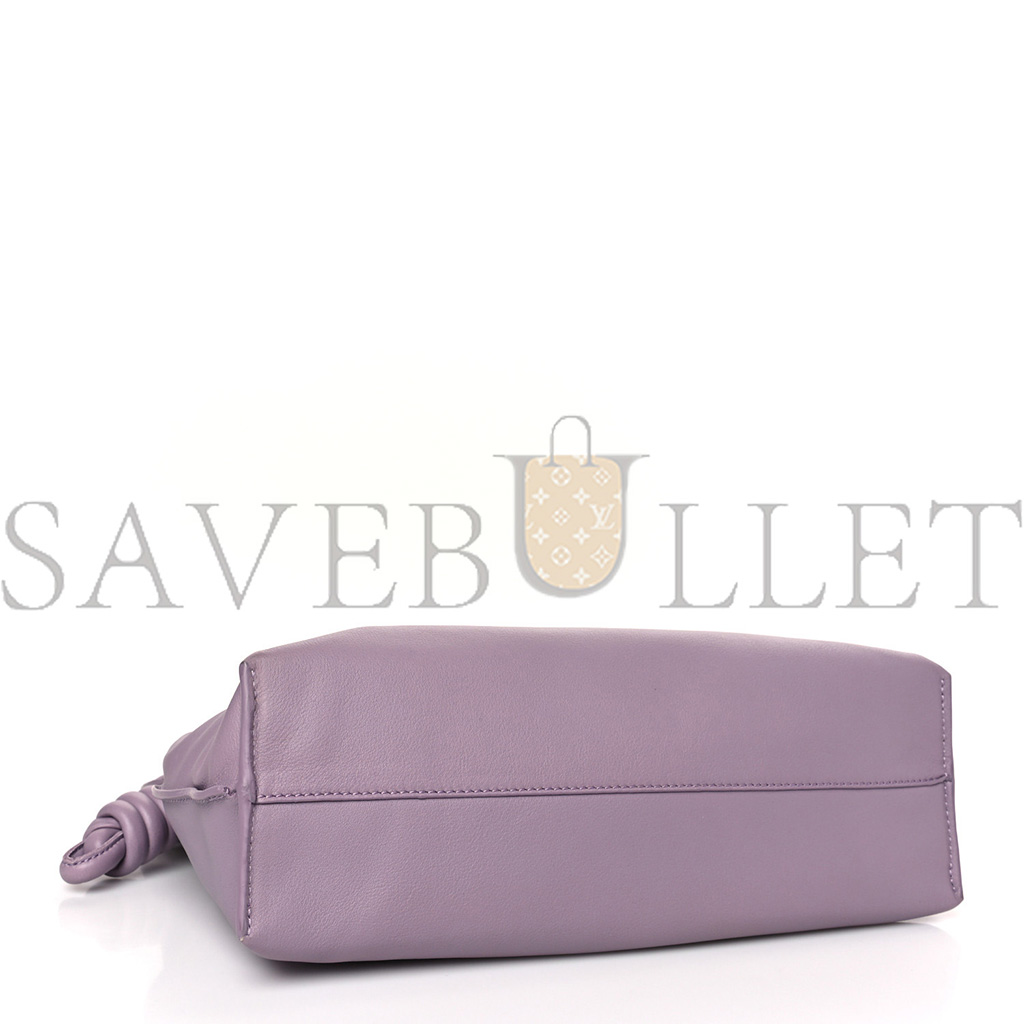 LOEWE NAPPA FLAMENCO KNOT CLUTCH PALE AUBERGINE GLAZE (22*18*7cm) LOEWE NAPPA FLAMENCO KNOT CLUTCH PALE AUBERGINE GLAZE (22*18*7cm)