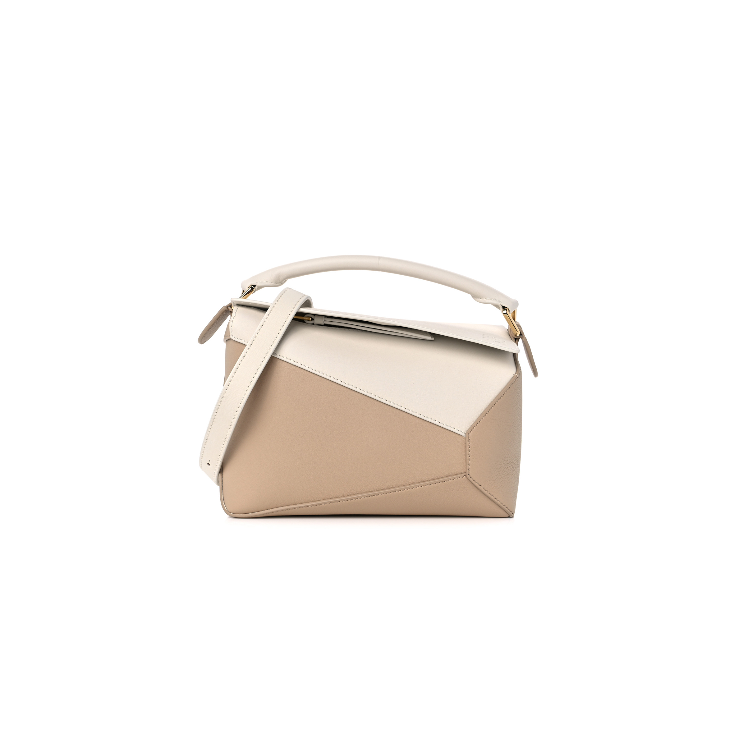 LOEWE CLASSIC CALFSKIN SMALL PUZZLE EDGE BAG SOFT WHITE PAPER CRAFT (24*16.5*10.5cm) LOEWE CLASSIC CALFSKIN SMALL PUZZLE EDGE BAG SOFT WHITE PAPER CRAFT (24*16.5*10.5cm)
