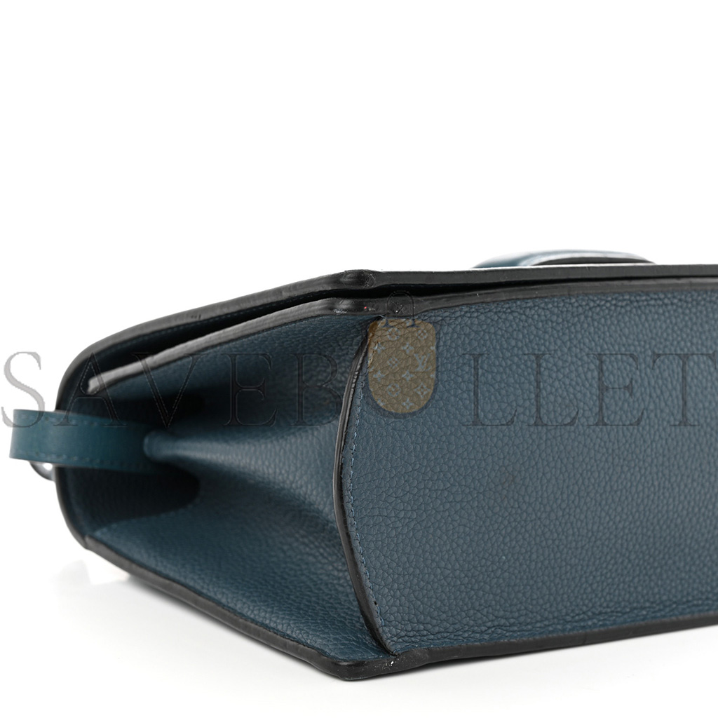 LOEWE GRAINED CALFSKIN MEDIUM BARCELONA SHOULDER BAG INDIGO (23*15*8cm) LOEWE GRAINED CALFSKIN MEDIUM BARCELONA SHOULDER BAG INDIGO (23*15*8cm)