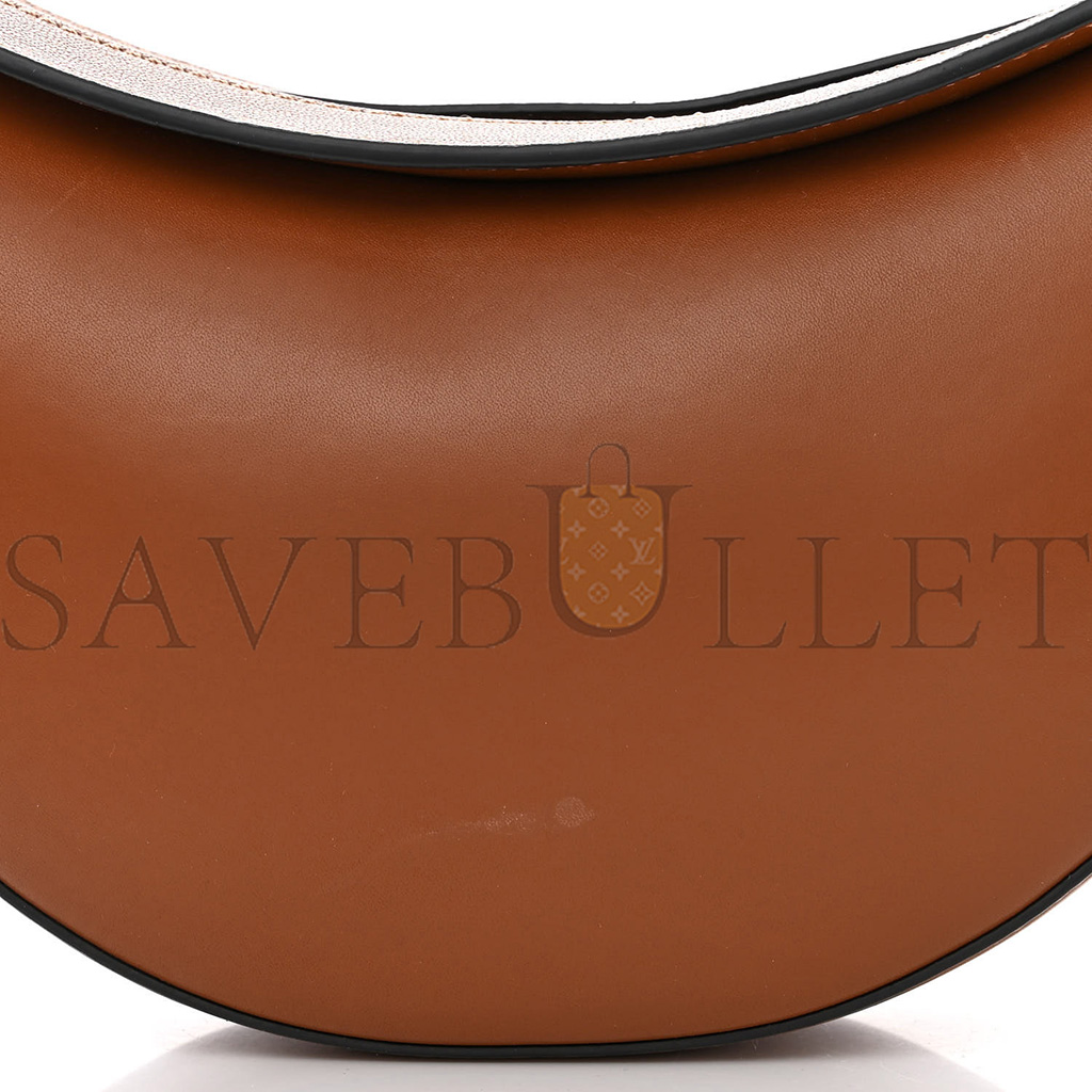LOEWE SATIN CALFSKIN JACQUARD LUNA BAG PECAN (28*22*6cm)