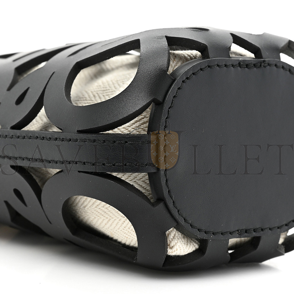 LOEWE X PAULA'S IBIZA CUTOUT ANAGRAM POCKET CROSSBODY BAG BLACK (23*22*3cm) LOEWE X PAULA'S IBIZA CUTOUT ANAGRAM POCKET CROSSBODY BAG BLACK (23*22*3cm)