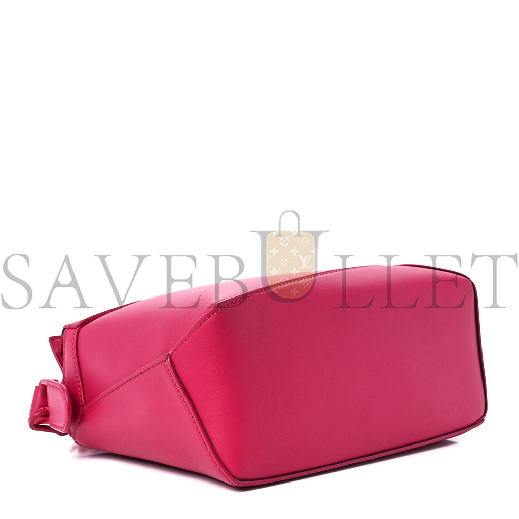 LOEWE SATIN CALFSKIN MONOCHROME SMALL PUZZLE EDGE BAG RUBY RED GLAZE (24*16.5*10.5cm) LOEWE SATIN CALFSKIN MONOCHROME SMALL PUZZLE EDGE BAG RUBY RED GLAZE (24*16.5*10.5cm)
