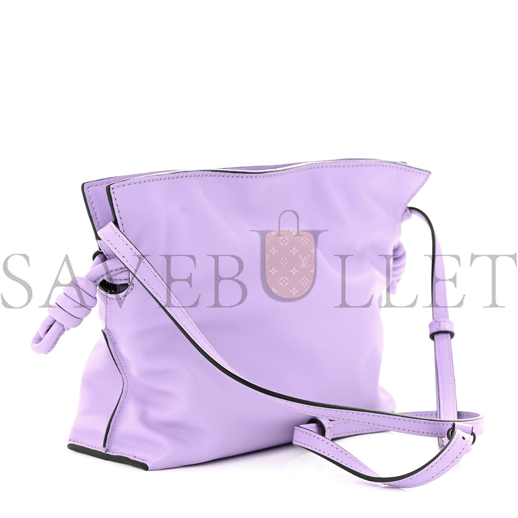 LOEWE CALFSKIN MINI FLAMENCO KNOT BAG LIGHT MAUVE (23*18*7cm) LOEWE CALFSKIN MINI FLAMENCO KNOT BAG LIGHT MAUVE (23*18*7cm)