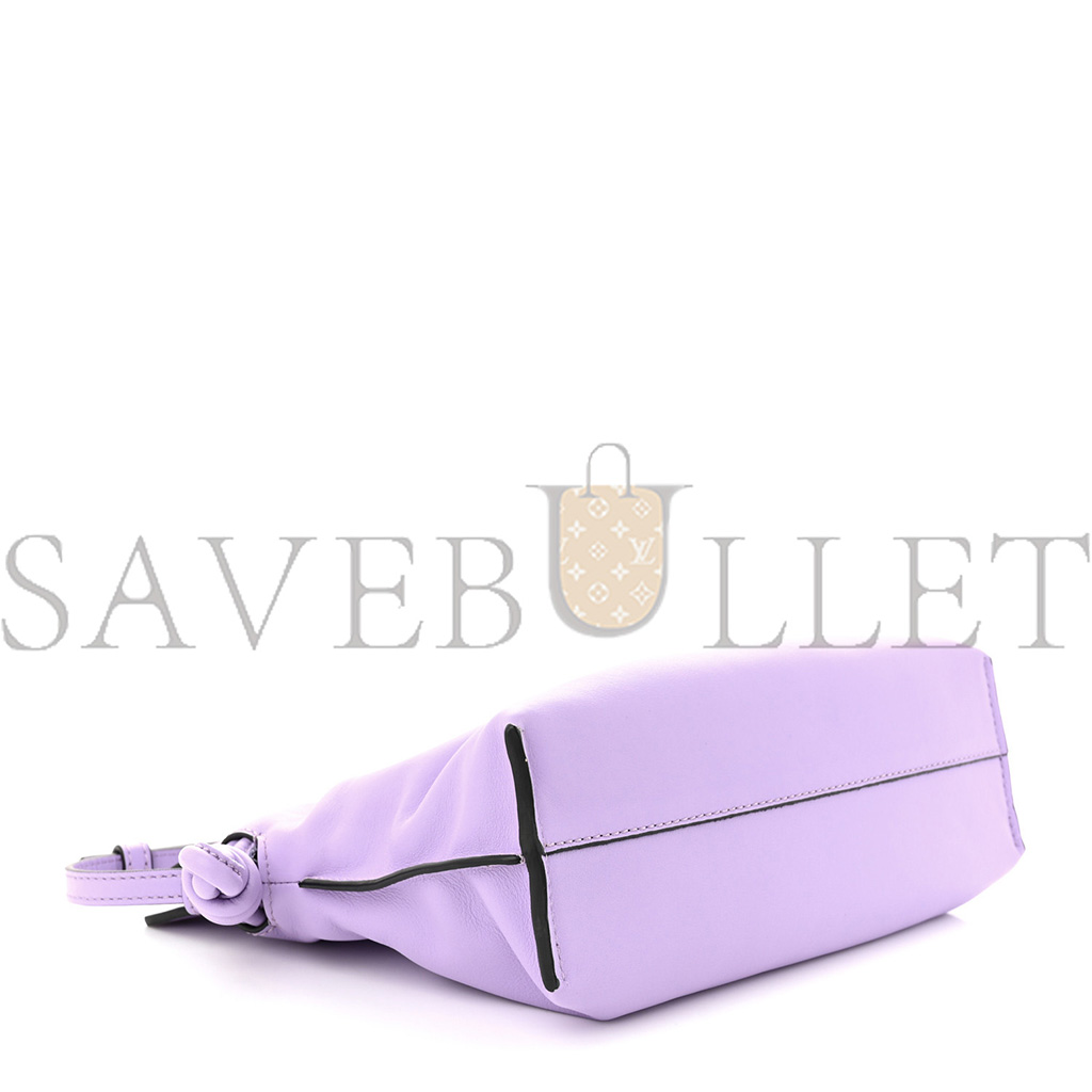 LOEWE CALFSKIN MINI FLAMENCO KNOT BAG LIGHT MAUVE (23*18*7cm) LOEWE CALFSKIN MINI FLAMENCO KNOT BAG LIGHT MAUVE (23*18*7cm)