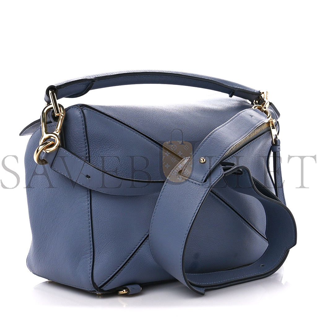 LOEWE CALFSKIN MEDIUM PUZZLE BAG BLUE (29*19.5*14cm) LOEWE CALFSKIN MEDIUM PUZZLE BAG BLUE (29*19.5*14cm)
