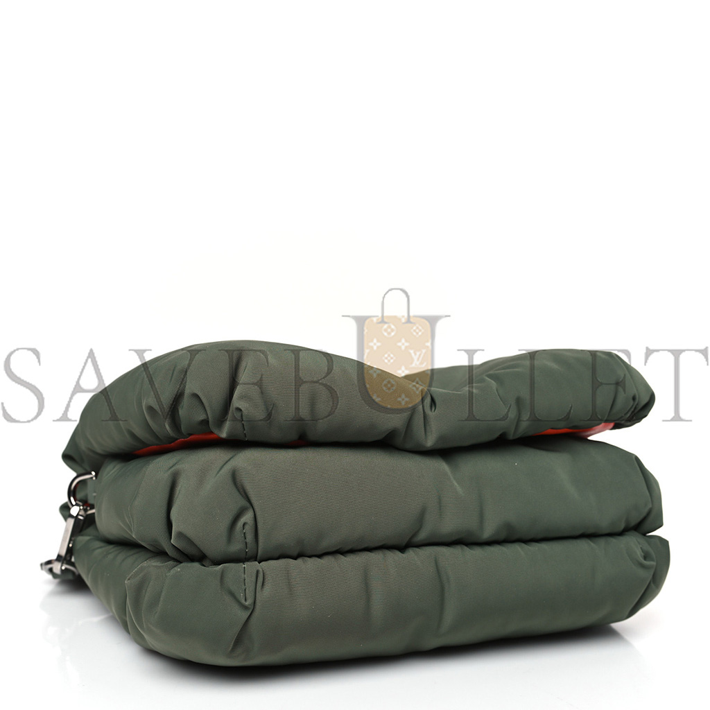 LOEWE NYLON MEDIUM GOYA PUFFER BAG VINTAGE KHAKI (23*18*9cm) LOEWE NYLON MEDIUM GOYA PUFFER BAG VINTAGE KHAKI (23*18*9cm)