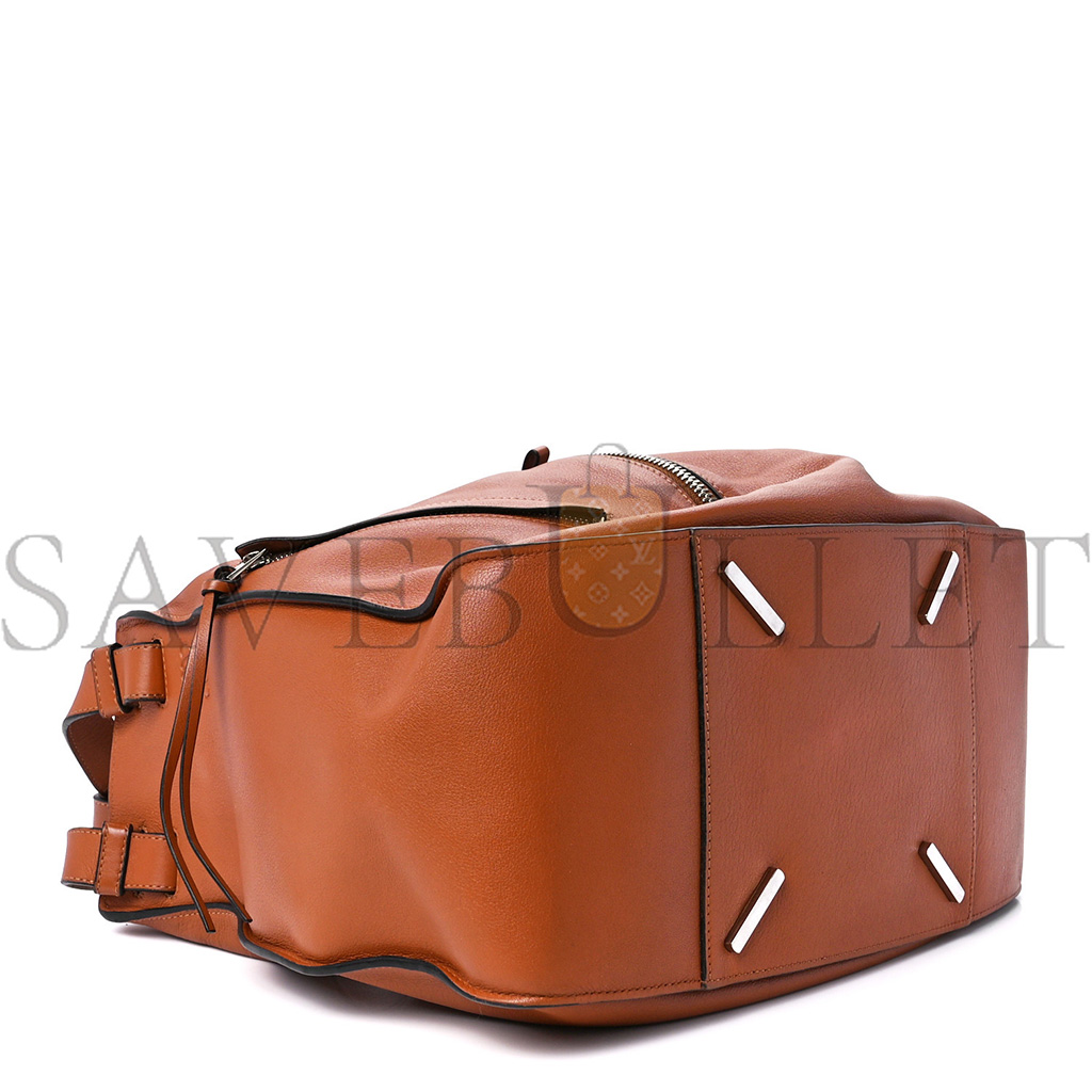 LOEWE CALFSKIN MEDIUM HAMMOCK SHOULDER BAG TAN (34*28*17cm) LOEWE CALFSKIN MEDIUM HAMMOCK SHOULDER BAG TAN (34*28*17cm)