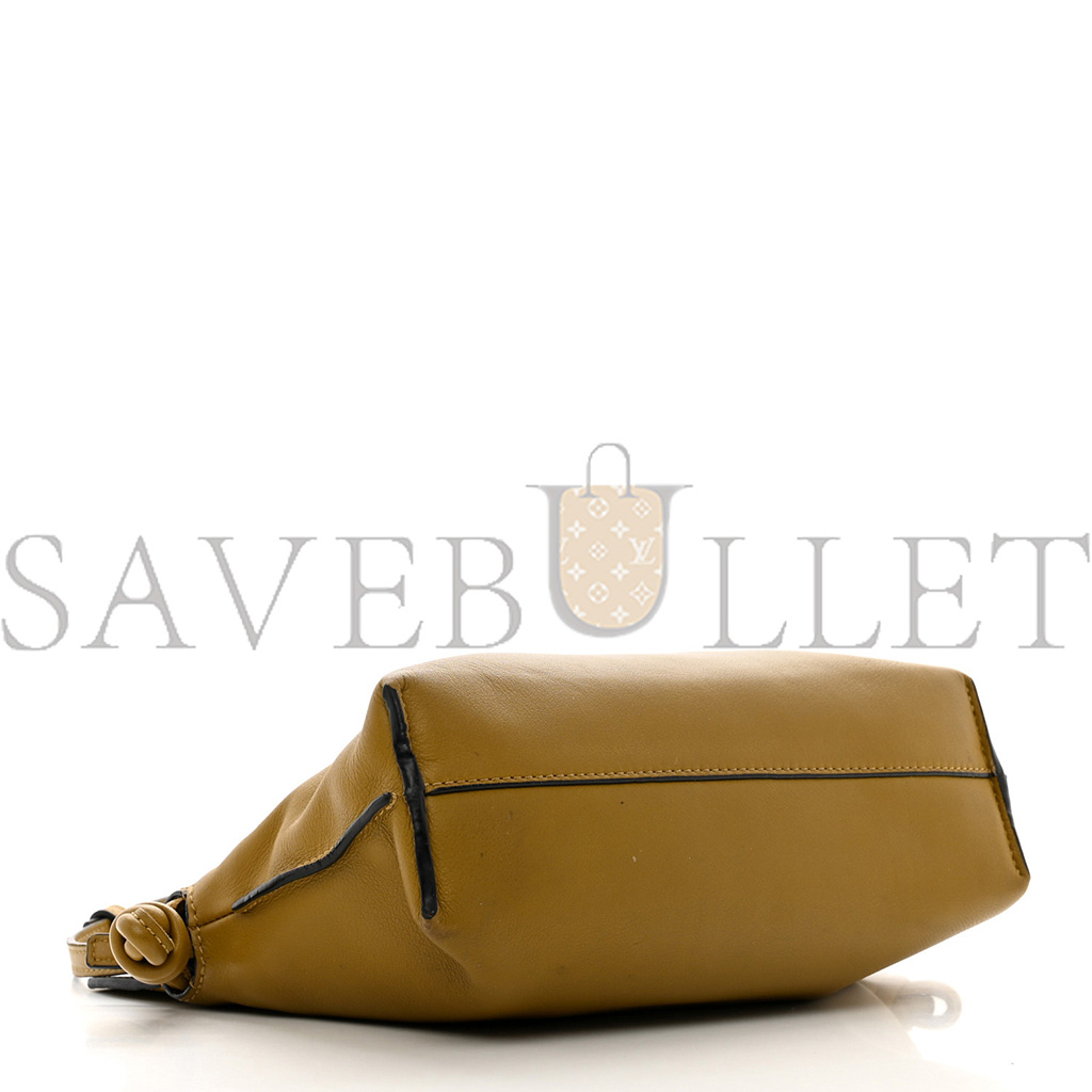 LOEWE CALFSKIN MINI FLAMENCO KNOT CLUTCH OCHRE (22*19*7cm) LOEWE CALFSKIN MINI FLAMENCO KNOT CLUTCH OCHRE (22*19*7cm)