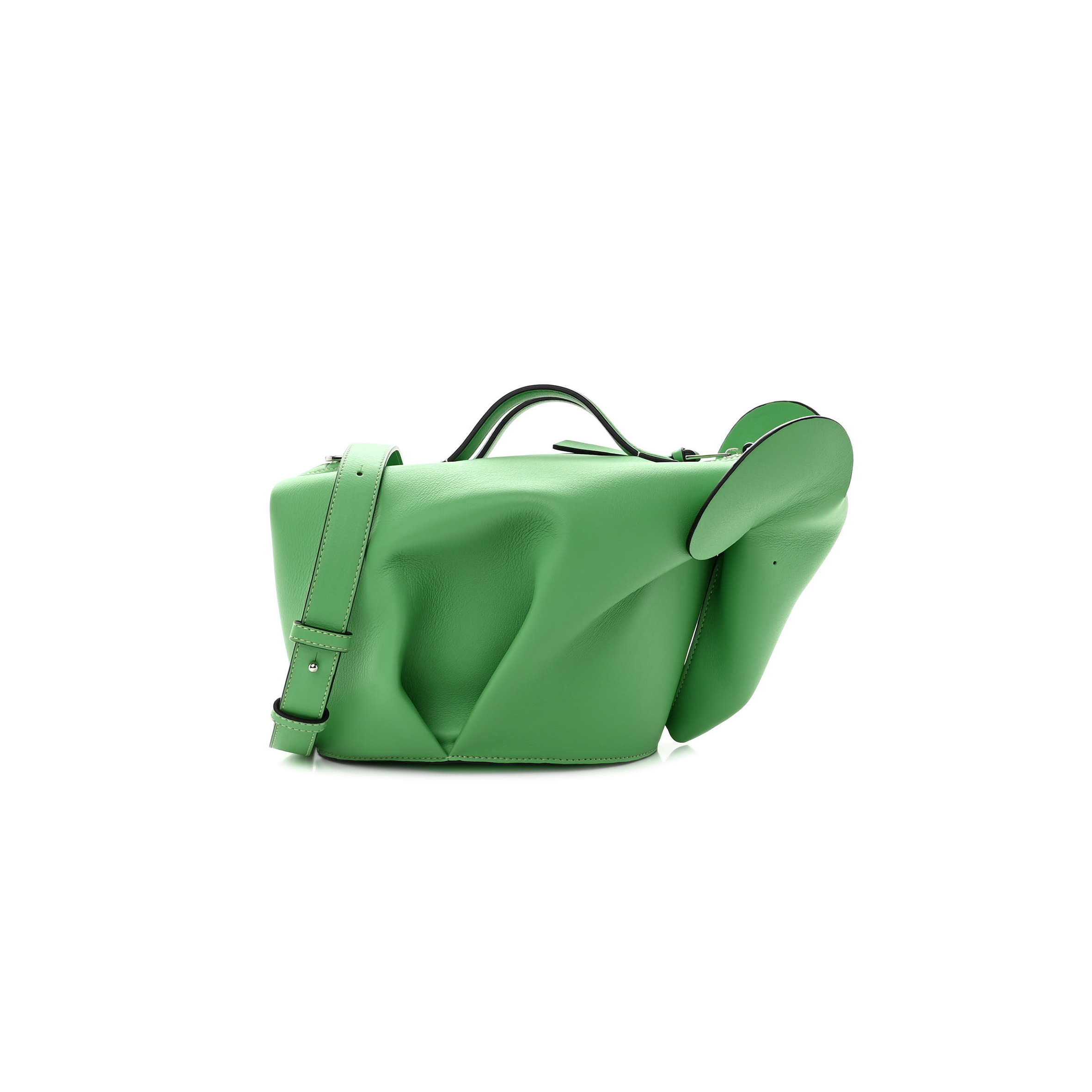 LOEWE CALFSKIN LARGE ELEPHANT CROSSBODY BAG APPLE GREEN (20*15*14cm) LOEWE CALFSKIN LARGE ELEPHANT CROSSBODY BAG APPLE GREEN (20*15*14cm)
