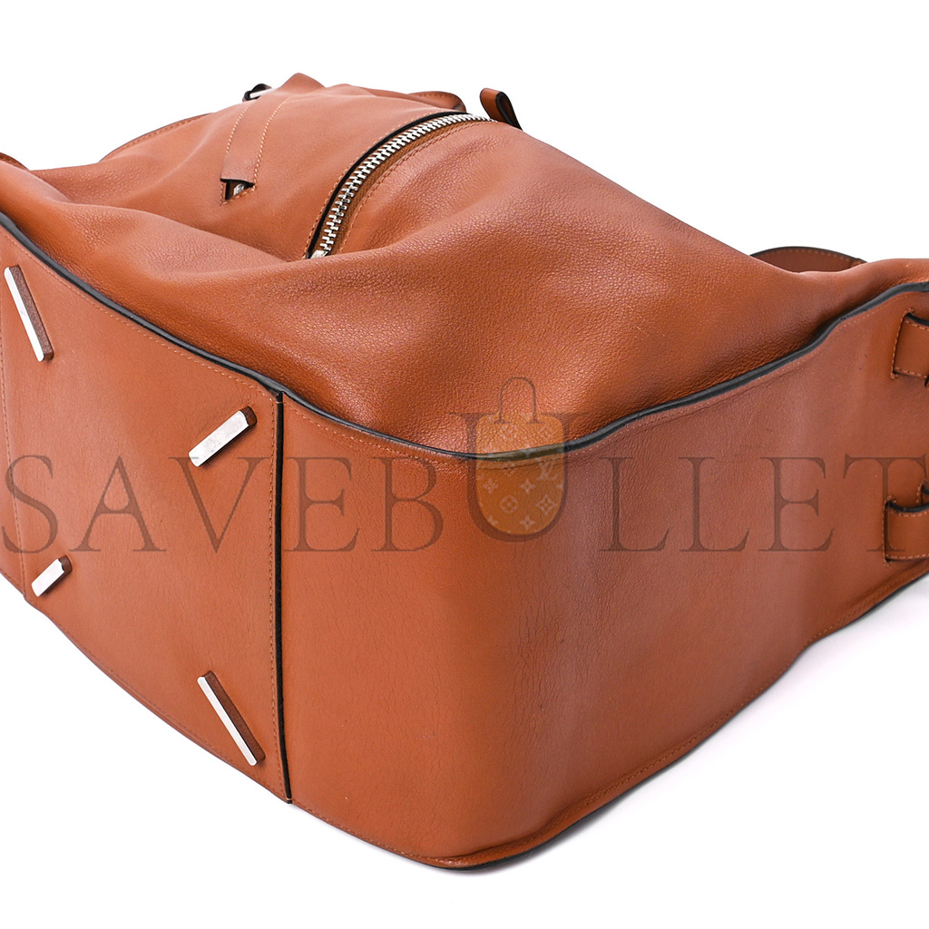 LOEWE CALFSKIN MEDIUM HAMMOCK SHOULDER BAG TAN (34*28*17cm) LOEWE CALFSKIN MEDIUM HAMMOCK SHOULDER BAG TAN (34*28*17cm)
