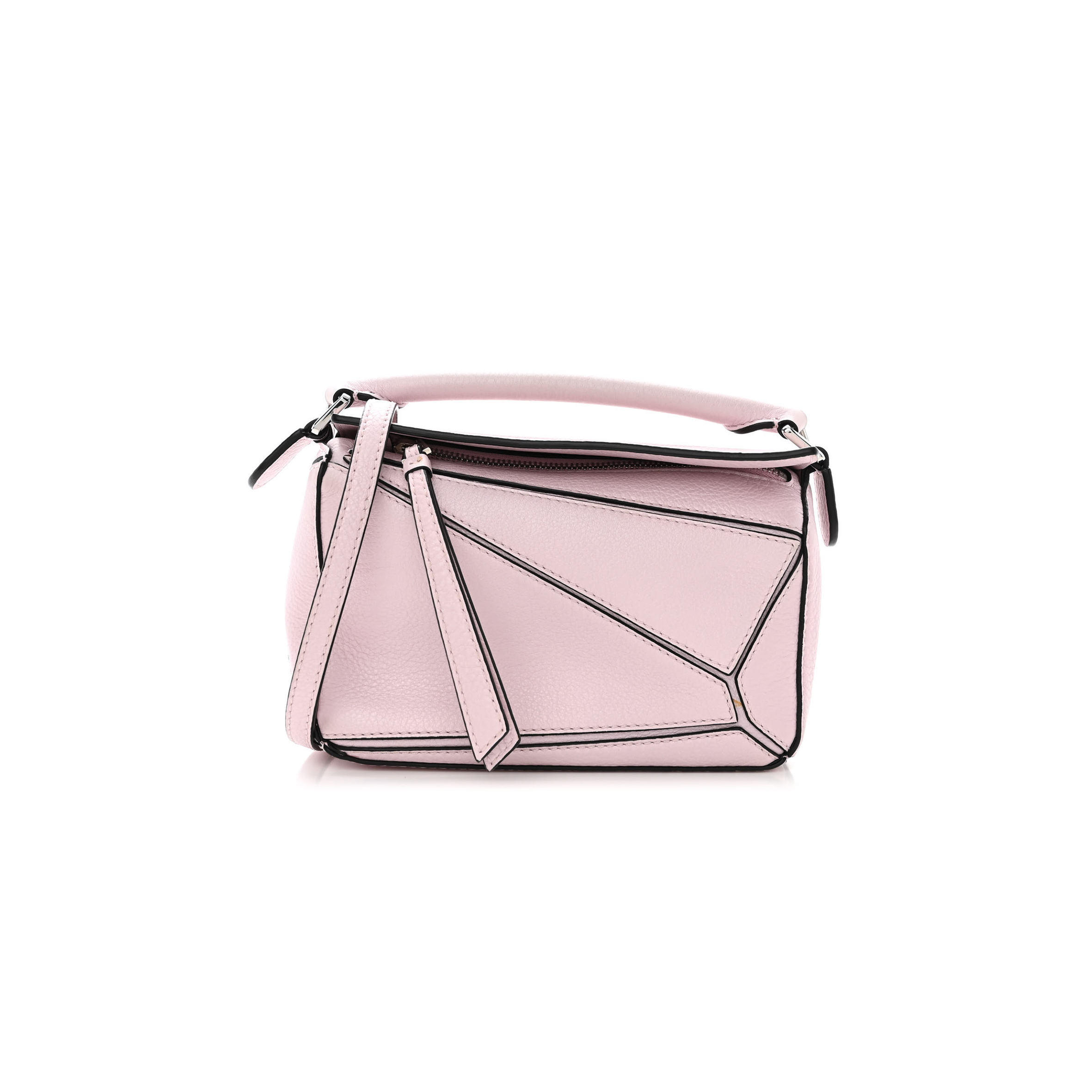 LOEWE CALFSKIN MINI PUZZLE BAG ICY PINK (18*12.5*8cm) LOEWE CALFSKIN MINI PUZZLE BAG ICY PINK (18*12.5*8cm)