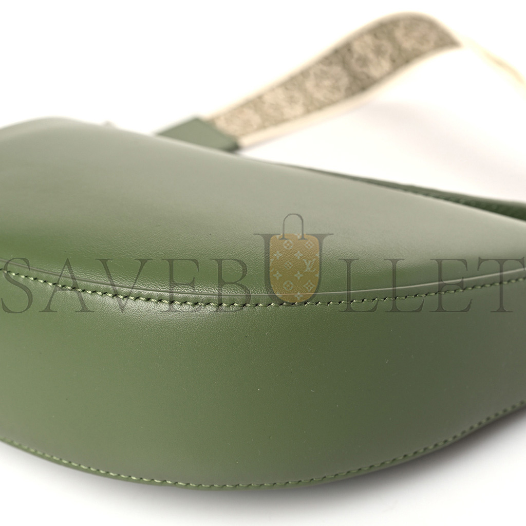 LOEWE SATIN CALFSKIN JACQUARD SMALL LUNA BAG AVOCADO GREEN (20*14*6cm) LOEWE SATIN CALFSKIN JACQUARD SMALL LUNA BAG AVOCADO GREEN (20*14*6cm)