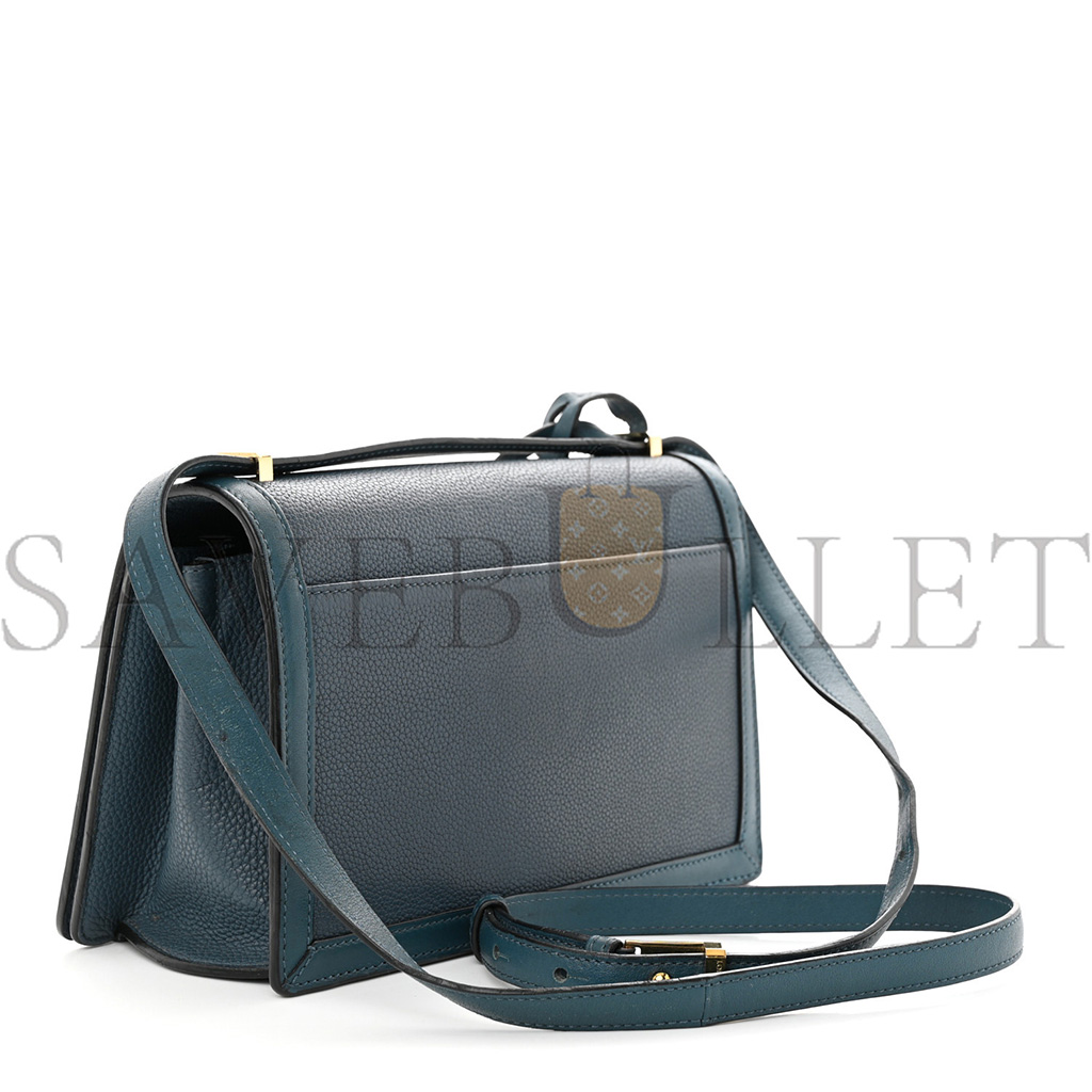 LOEWE GRAINED CALFSKIN MEDIUM BARCELONA SHOULDER BAG INDIGO (23*15*8cm) LOEWE GRAINED CALFSKIN MEDIUM BARCELONA SHOULDER BAG INDIGO (23*15*8cm)