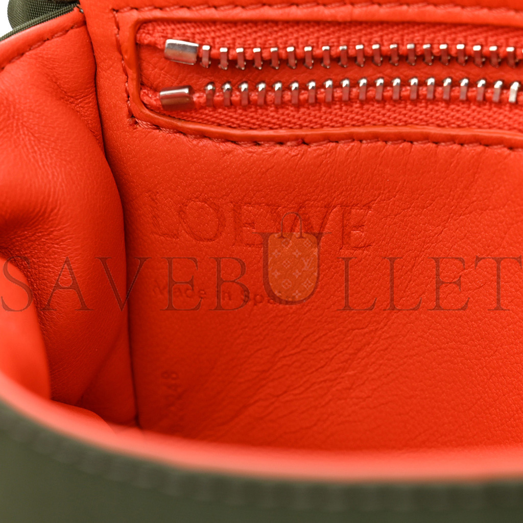LOEWE NYLON MINI GOYA PUFFER BAG VINTAGE KHAKI (19*13*6cm) LOEWE NYLON MINI GOYA PUFFER BAG VINTAGE KHAKI (19*13*6cm)