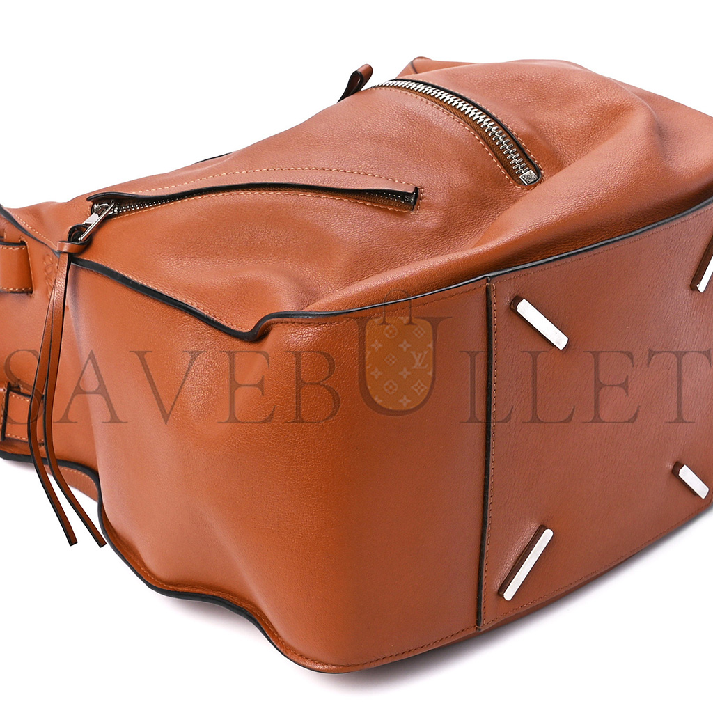 LOEWE CALFSKIN MEDIUM HAMMOCK SHOULDER BAG TAN (34*28*17cm) LOEWE CALFSKIN MEDIUM HAMMOCK SHOULDER BAG TAN (34*28*17cm)