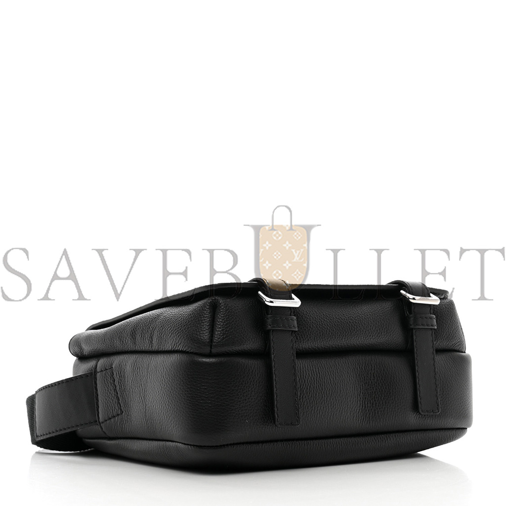 LOEWE SOFT GRAINED CALFSKIN XS MILITARY MESSENGER BAG BLACK (23*18*9cm) LOEWE SOFT GRAINED CALFSKIN XS MILITARY MESSENGER BAG BLACK (23*18*9cm)