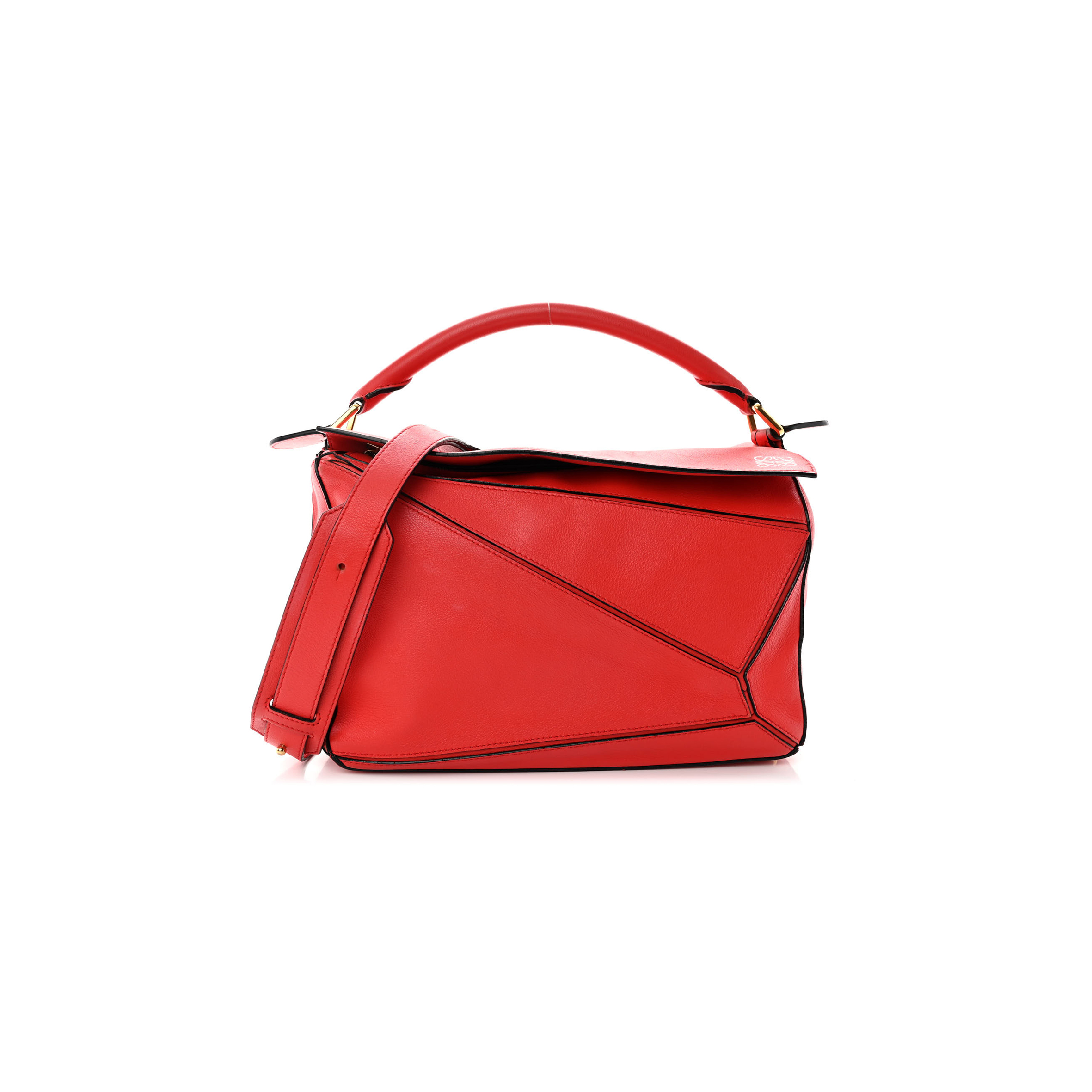 LOEWE CALFSKIN MEDIUM PUZZLE BAG SCARLET (29*19.5*14cm) LOEWE CALFSKIN MEDIUM PUZZLE BAG SCARLET (29*19.5*14cm)