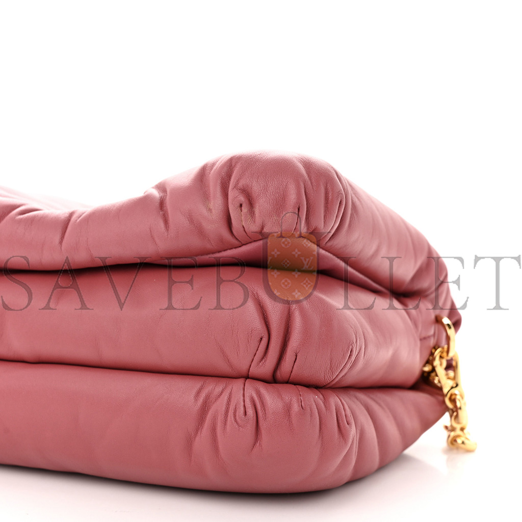 LOEWE LAMBSKIN GOYA PUFFER BAG PLUMROSE (23*18*5cm) LOEWE LAMBSKIN GOYA PUFFER BAG PLUMROSE (23*18*5cm)