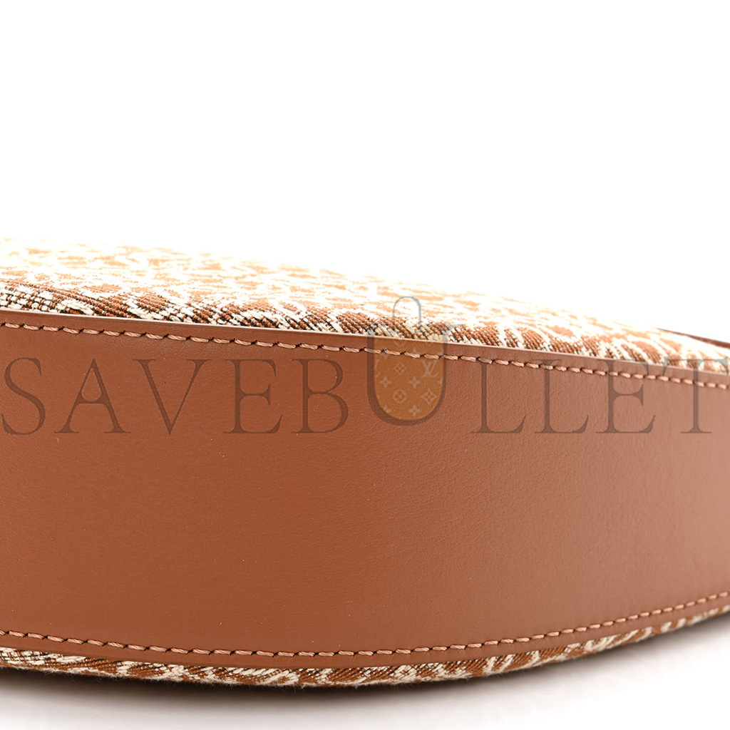 LOEWE JACQUARD ANAGRAM CALFSKIN SMALL LUNA BAG TAN PECAN (23*18*6cm) LOEWE JACQUARD ANAGRAM CALFSKIN SMALL LUNA BAG TAN PECAN (23*18*6cm)