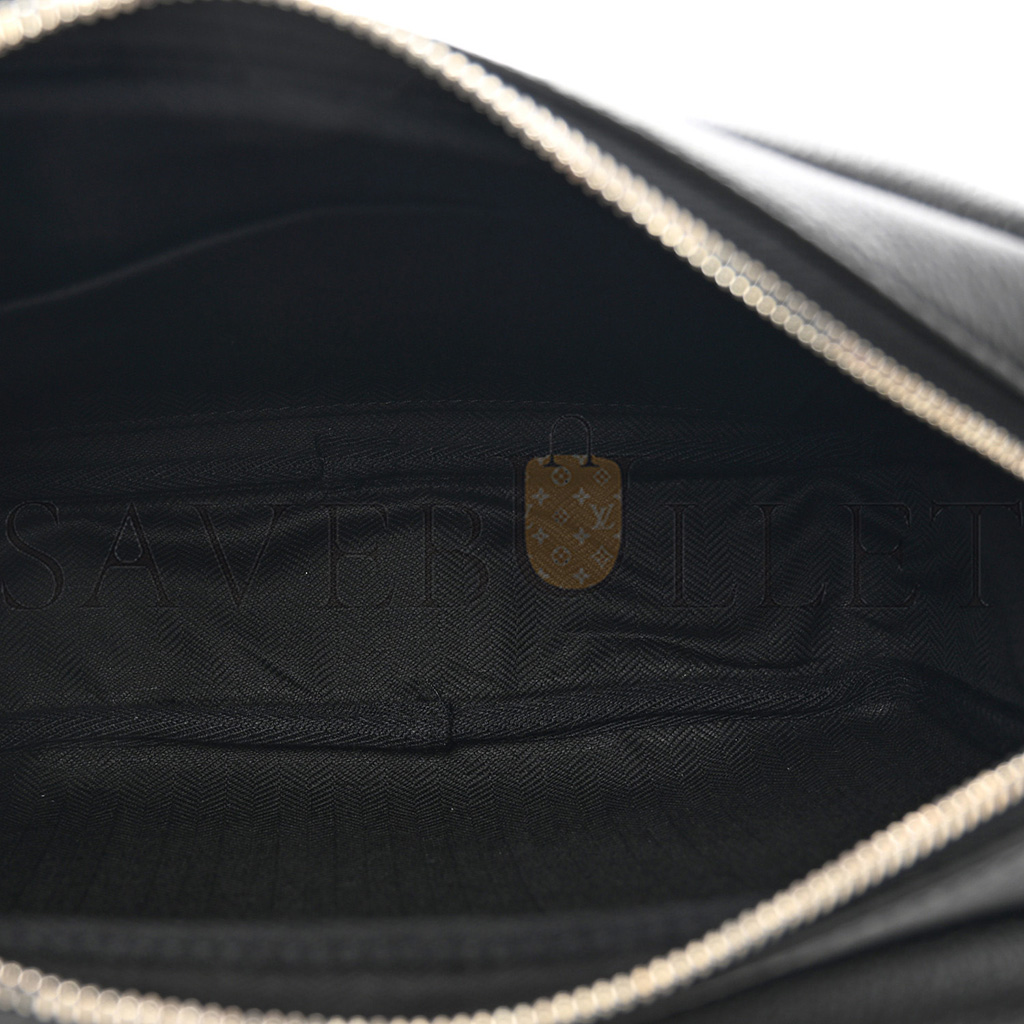 LOEWE SOFT GRAINED CALFSKIN XS MILITARY MESSENGER BAG BLACK (23*18*9cm) LOEWE SOFT GRAINED CALFSKIN XS MILITARY MESSENGER BAG BLACK (23*18*9cm)