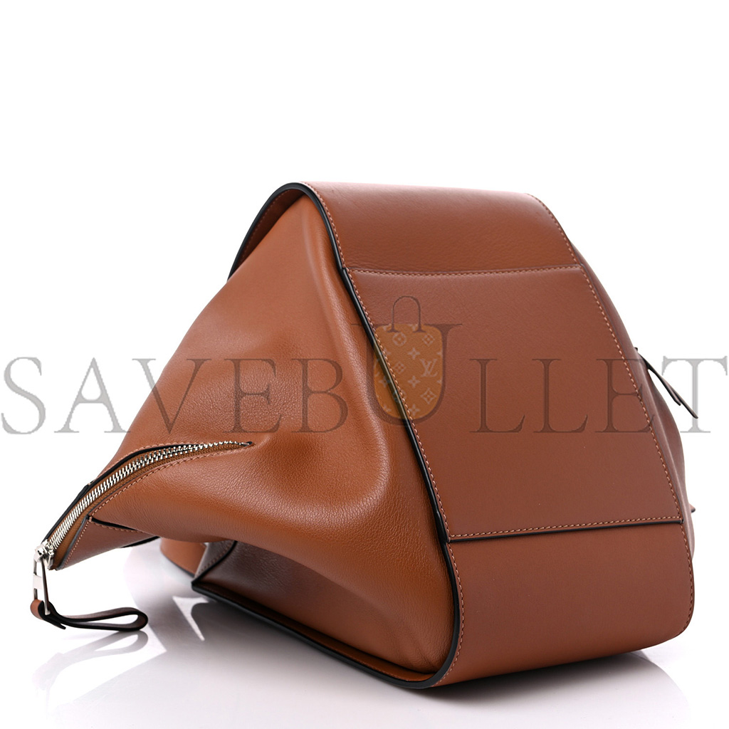 LOEWE CALFSKIN SMALL HAMMOCK SHOULDER BAG TAN (30*25*13.5cm) LOEWE CALFSKIN SMALL HAMMOCK SHOULDER BAG TAN (30*25*13.5cm)