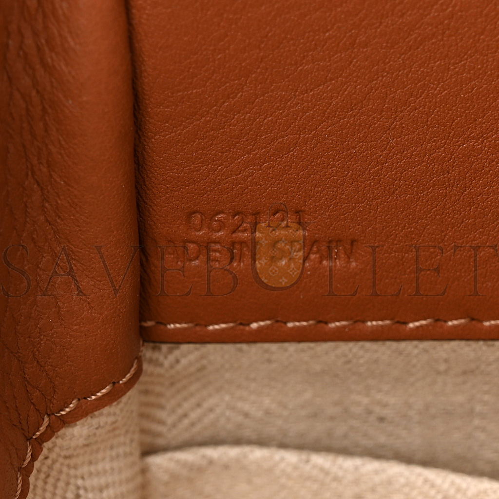 LOEWE CALFSKIN CANVAS MINI HAMMOCK SHOULDER BAG NATURAL TAN (19*17*10cm) LOEWE CALFSKIN CANVAS MINI HAMMOCK SHOULDER BAG NATURAL TAN (19*17*10cm)