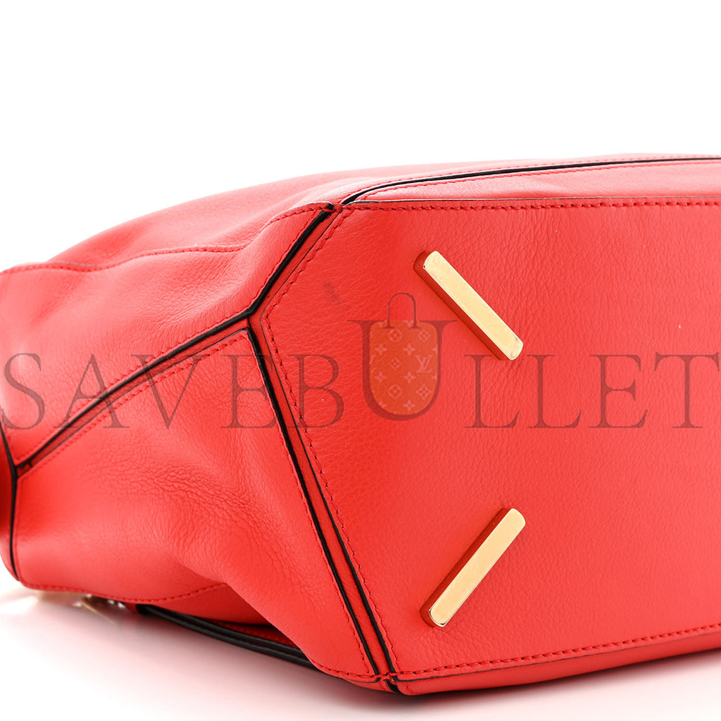 LOEWE CALFSKIN MEDIUM PUZZLE BAG SCARLET (28*18*12cm) LOEWE CALFSKIN MEDIUM PUZZLE BAG SCARLET (28*18*12cm)